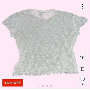 Ralph Lauren Cream Lace Blouse